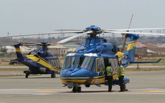“Neft Daşları”na gedən helikopter qəza enişi edib