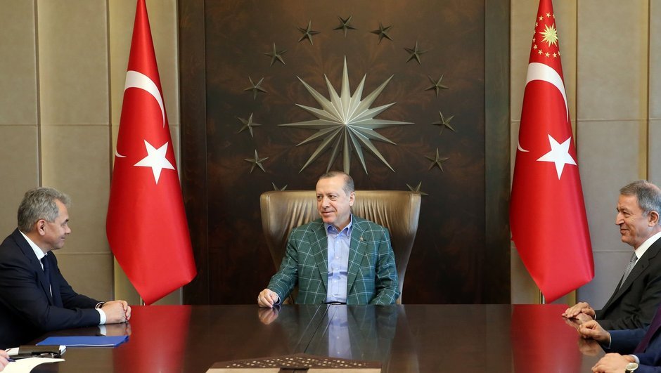 Ərdoğan Rusiyanın müdafiə nazirini qəbul edib