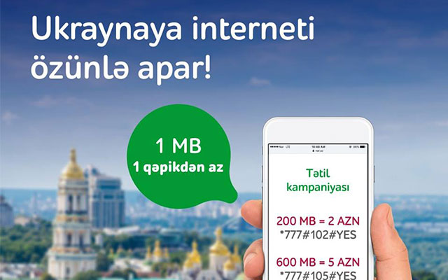 Sərfəli “Tətil” paketlərindən birini seç, Ukraynaya “Nar” ilə səyahət et!