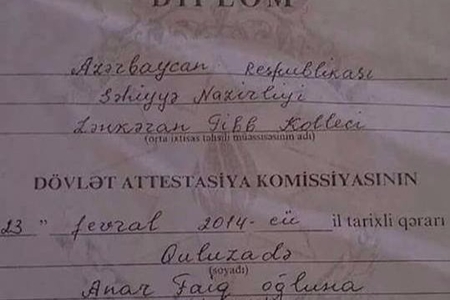 Tibb kollecini bitirən oğlana “tibb bacısı” diplomu verildi – VİDEO