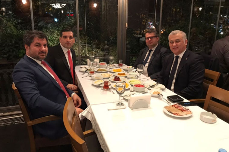 Türkiyə və Azərbaycan səfirləri ilə TÜİB rəhbərliyi arasında işgüzar nahar