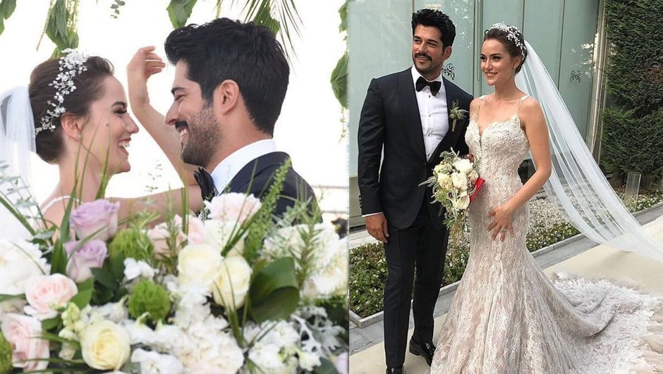 Fahriye Evcen və Burak Özçivit evləndi- FOTOLAR