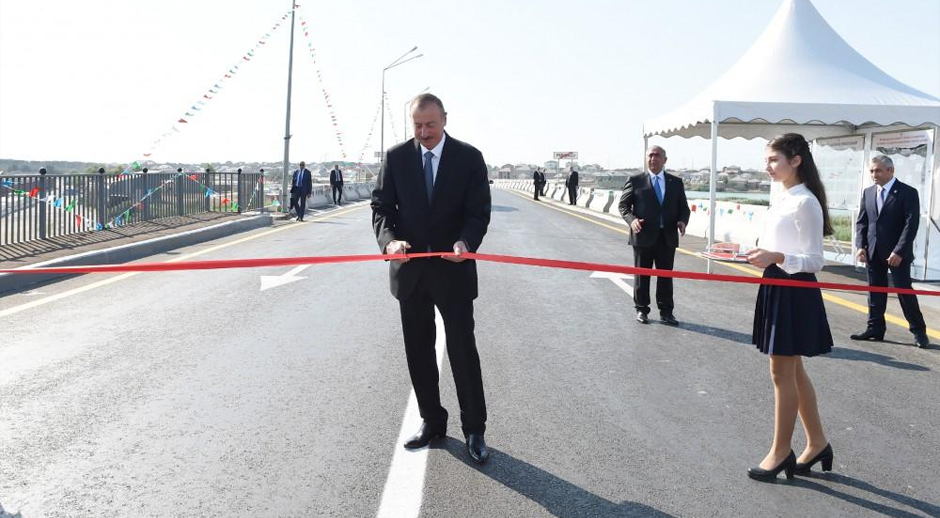 İlham Əliyev yolların açılışını etdi – FOTOLAR