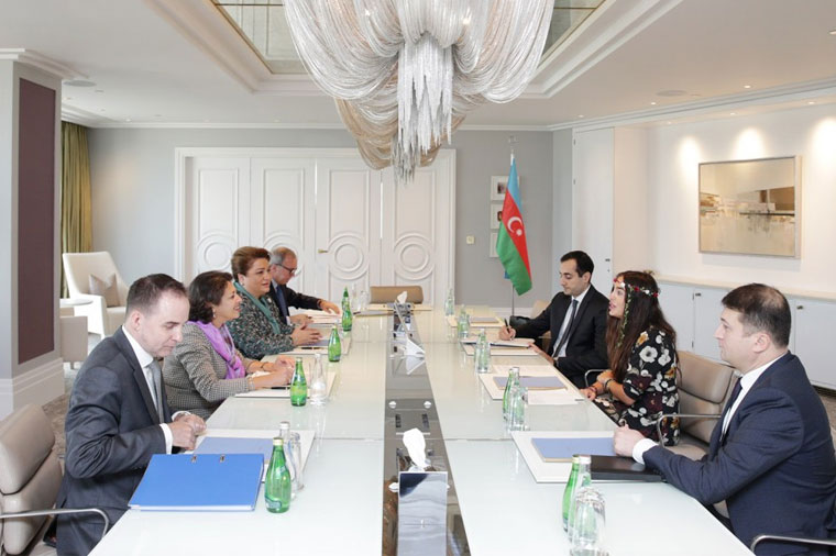 Leyla Əliyeva UNİCEF-in regional direktoru ilə görüşüb