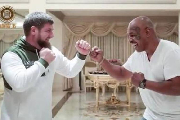 Ramzan Kadırov Taysonla gücünü sınadı – VİDEO