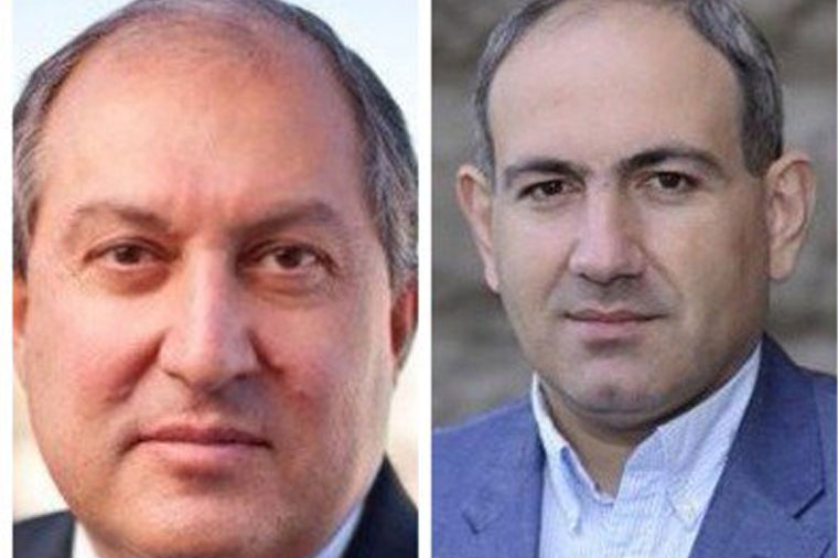 Paşinyan Ermənistan prezidenti ilə görüşdü