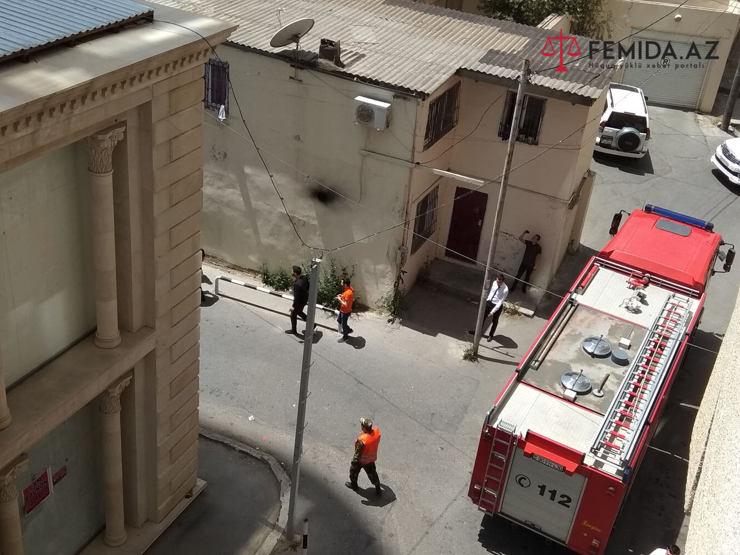 Bakıda hündürmərtəbəli binada yanğın – VİDEO