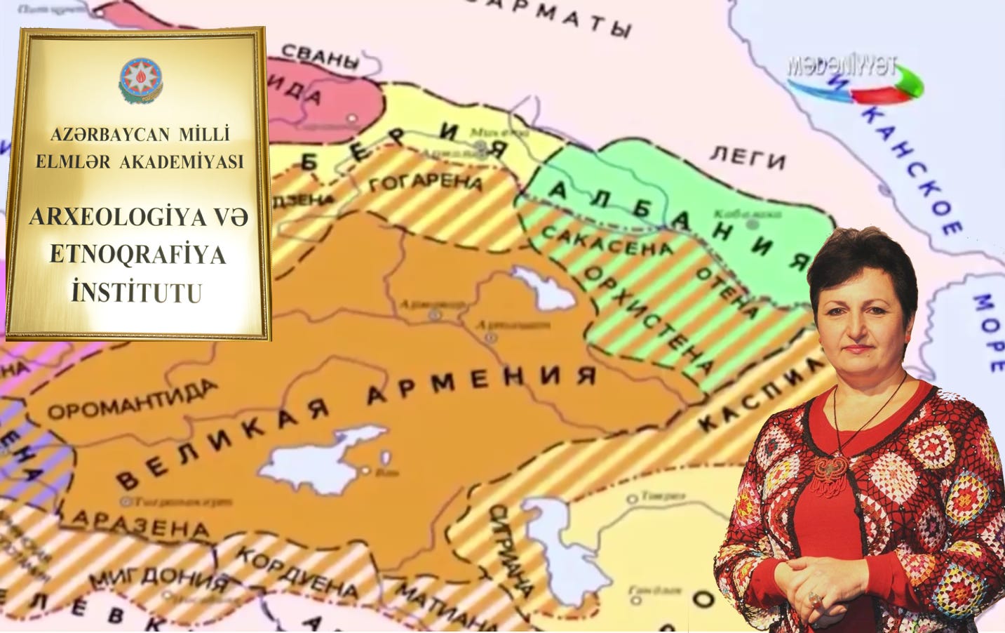 “Böyük Ermənistan” qalmaqalı böyüyür: AMEA telekanalı suçladı, Güllü Yoloğlu isə…