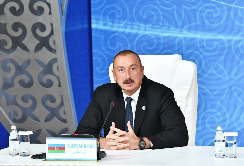Azərbaycan Xəzərdə ekoloji vəziyyətin yaxşılaşmasına böyük töhfə verir – İlham Əliyev